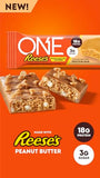 ONE Protein Bars, Reese's Peanut Butter Lovers, Gluten Free with 18g Protein and 3g Sugar, Pantry Staples, 2.12 oz (12 Count)