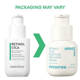 innisfree Retinol Cica Moisture Recovery Serum with Retinol, Salicylic Acid, and Cica, Gentle Korean Soothing Serum (Packaging May Vary)