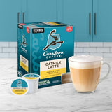 Caribou Coffee Vanilla Vibes Oatmilk Latte, One Step Latte Single Serve Keurig K-Cup Pods, 20-Count Box