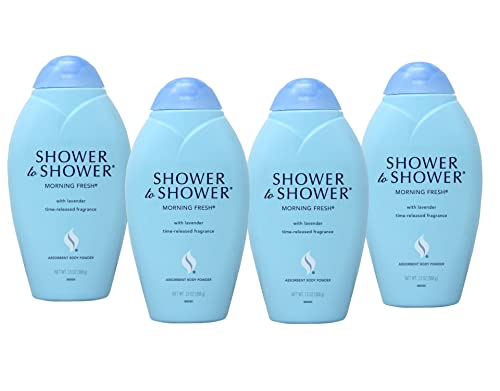 Absorbent Body Powder, Morning Fresh with Lavender, 13-Ounce Bottles (Pack of 4)