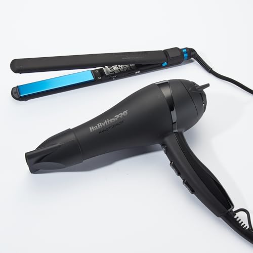BaBylissPRO Hair Dryer, Nano Titanium 2000-Watt Blow Dryer, Professional/Ionic