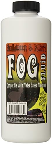 Froggy's Fog Halloween and Party Fog Fluid, High Output Long-Lasting Fog Juice for 400-1500 Watt Water-Based Fog Machines, Great for Pro and Home Haunters, Theatrical Effects, DJs, and More, 1 Quart