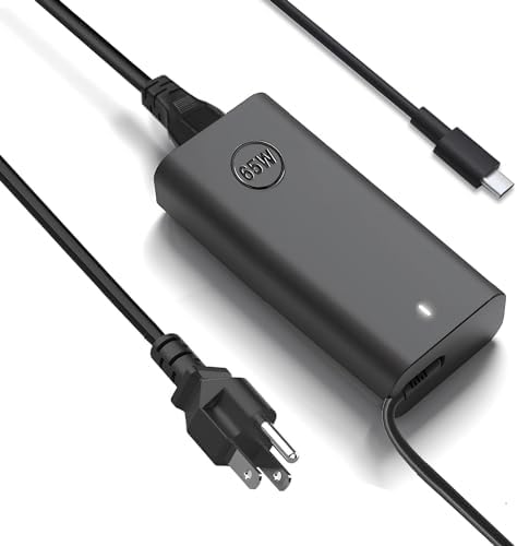 New 65W USB C Laptop Charger for Dell Laptop Charger USB C for Dell Latitude 5420 5430 5440 5520 5540 7430 7420 7440 9440 2in1,XPS 13 9360,Chromebook 3100 Charger Type C Dell AC Adapter Power Cord