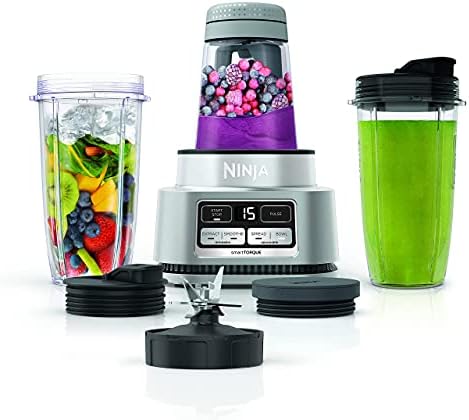 Ninja Foodi SS100 Smoothie Bowl Maker & Nutrient Extractor 1100W Blender SS101 (Renewed) (Ninja Foodi SS101)