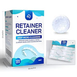 Retainer & Denture Cleaner Tablets - 4 Months Supply (120 pcs) Dental Retainers for Aligner - Mouth & Night Guards - False Teeth Whitening - Removes Odor & Plaque (120 Pcs)