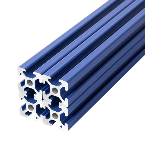 IXGNIJ 2020 Aluminum Extrusion T Slot European Standard Linear Rail for 3D Printer Parts and CNC DIY 500mmx4 Blue