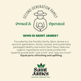 Saint James Iced Tea | Organic Black Tea | Organic, Non-GMO Black Tea, 12 Pack (16.9oz each) (Variety)