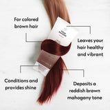 Four Reasons Color Mask - Mahogany 27 Colors) Toning Treatment, Color Depositing Conditioner, Tone & Enhance Color-Treated Hair - Semi Permanent Hair Dye, Vegan and Cruelty-Free, 6.76 fl oz