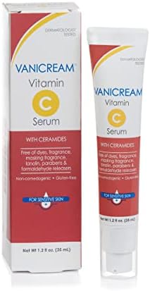 Vanicream Vitamin C Serum - Free of Dyes, Fragrance, Masking Fragrance, Lanolin, Parabens & Formaldehyde Releasers - For Sensitive Skin - 1.2 Fl Oz