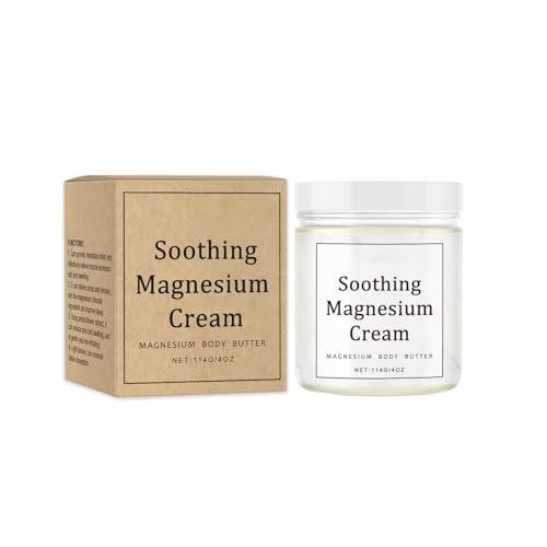 EELHOE Magnesium Cream For Sleep, Muscle Relaxation, Calming, Moisturizing, Leg Cramps - Soothing Lavender Magnesium Lotion For Sleep 4.23 Fl. Oz.