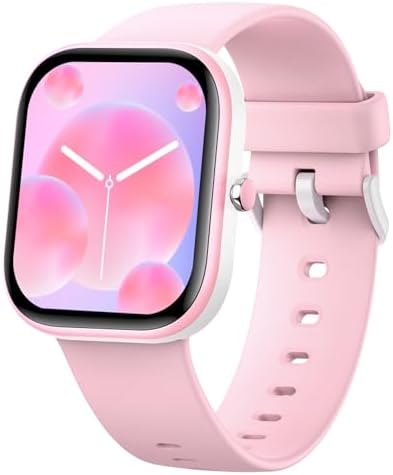 Kids Watch with Fitness Tracker No Phone/APP Needed,19 Sport Mode,1.5" DIY Dial,IP68 Waterproof,Sleep Monitor,Pedometers,Heart Rate,Great Birthday Gift for Boys Girls Teens 6-14 (Pink)