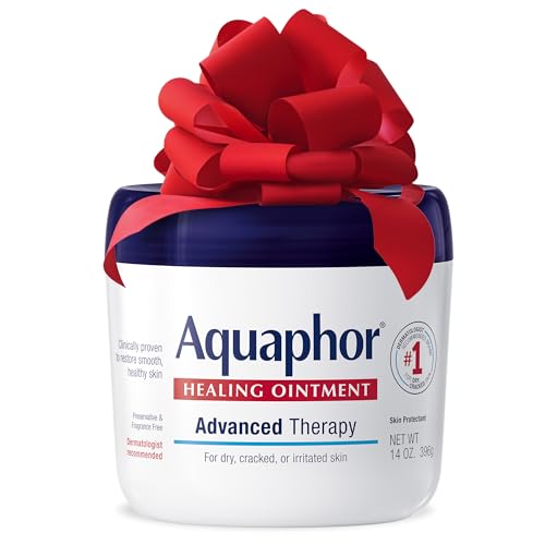 Aquaphor Healing Ointment, Advanced Therapy Skin Protectant, Dry Skin Body Moisturizer, Multi-Purpose Healing Ointment, For Dry, Cracked Skin & Minor Cuts & Burns, 14 Oz Jar