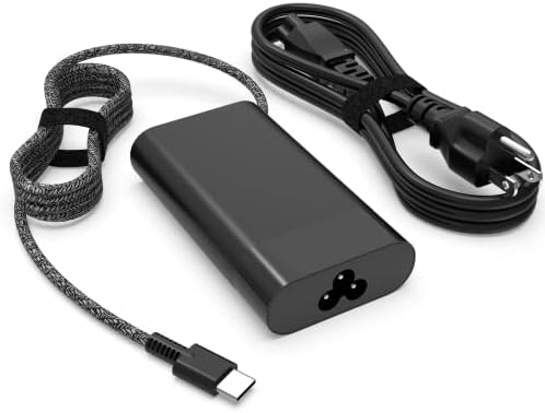 65W USB C Laptop Charger for HP Envy 17T Premium Business Laptop,HP Envy 17t-cr000/HP Envy x360 15 ProBook 450 G9 G10 Laptop Type C External AC Power Adapter
