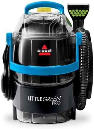 Bissell Little Green Pro Portable Carpet & Upholstery Cleaner and Car/Auto Detailer with Deep Stain Tool, 3" Tough Stain Tool, Plus Two 8 oz. Trial-Size Formulas, 3194
