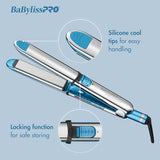 BaBylissPRO Nano Titanium 1 1/2" Prima Stainless Steel Ionic Hair Straightener, Curl and Straighten Hair with one Professional Tool