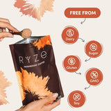 RYZE Mushroom Coffee | 6 Adaptogenic Mushrooms | USDA Organic | Instant Coffee | MCT Oil | USA Grown | Better Energy, Focus, Digestion, Immunity | Cordyceps, Lion’s Mane, Turkey Tail | 30 servings