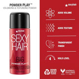 SexyHair Big Powder Play Volumizing & Texturizing Powder, 0.53 Oz | Colorless on Hair | Fragrance Free | Instant Lift