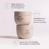 OUAI Fine to Medium Hair Treatment Masque - Hair Mask for Hair Repair, Hydration and Shine - With Shea Butter, Keratin and Panthenol - Paraben, Phthalate and Sulfate Free Hair Care (8 Fl Oz)