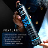 L3 Level 3 Hair Spray and Powder - Long Lasting and Strong Hold Hair Spray - Great for Men and Women