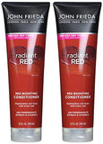 John Frieda Radiant Red Red Hair Conditioner, Daily Deep Conditioner, with Pomegranate and Vitamin E, Helps Replenish Red Hair Tones, 8.3 Ounce (2 Pack)