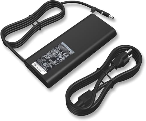 New 130W 4.5mm Tip Laptop Charger Replacement for dell XPS 15 7590 9530 9550 9560 9570 Inspiron 7348 Adapter Precision 5510 5520 5530 5540 0V363H HA130PM130 DA130PM130 06TTY6 0RN7NW Power Supply Cord