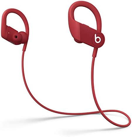 Beats by Dre Powerbeats High-Performance Wireless Earphones - Red - MWNX2LL/A (Renewed)