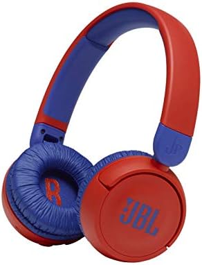 JBL Jr310BT Kids Wireless On-Ear Headphones - Bluetooth Headphones with Microphone, Safe Sound Under 85dB Volume, 30H Battery, Foldable, Comfort, Easy, Soft, Cool Colors (Red), Small