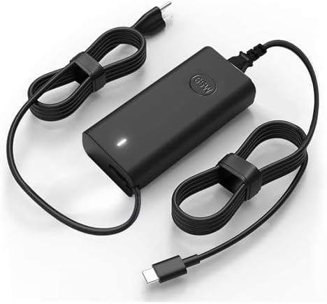 65W AC Adapter Charger for Dell Laptop Charger USB C: Dell Latitude 5520 5530 5540 7420 Chromebook XPS Inspiron 14 16 7620 Dell Power Cord Type C