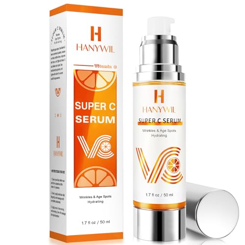 Super Vitamin C Serum for Women over 70, Vitamin C Serum for Face, Dark Spot Remover for Face, Hyaluronic Acid Skin Care, Targets Age Spots, Hydrates and Wrinkle Reduction 1.7fl oz