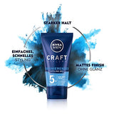 Nivea Men Craft Stylers Defining Styling Gel, Hair Gel with Semi-Matt Finish, Quick and Easy Hair Styling with Strong Hold, Pack of 1 (1 x 150 ml)