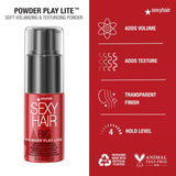 SexyHair Big Powder Play Lite Soft Volumizing & Texturizing Powder, 0.4 Oz | Up to 50% More Volume | Lightweight Powder | Invisibible
