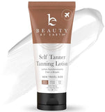 Tanning Lotion Self Tanner - With Natural & Organic Ingredients, Travel Size Self Tanning Lotion, Non Toxic Gradual Tanning Lotion, Sunless Tanning Lotion for Fake Tan for Women & Men, Fair to Medium