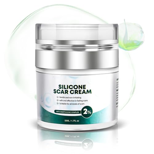 Advanced Scar Cream, Silicone Gel for Scars, Professional Scar Removal Cream for Surgical Scars, Stretch Marks, Old and New Scars 1.7 oz(50ml)