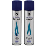 Colibri Premium Butane Fuel - Torch Replacement Canisters, 99.999% Pure Refill Fluid, 90ml (3.04fl oz) Cans, Pack of 2