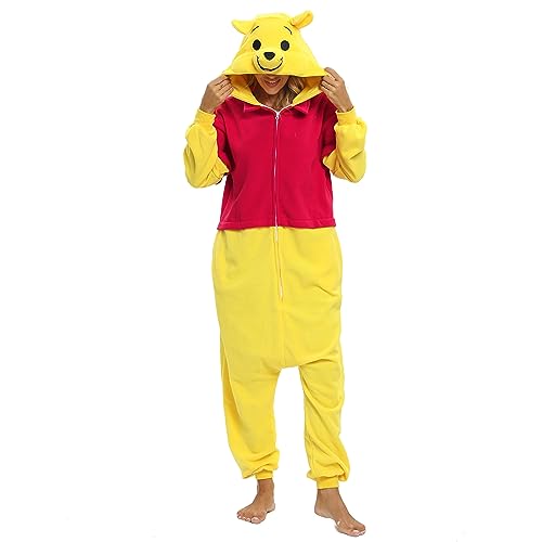 NAITOKE Adults Animal Onesie Halloween Costumes Cosplay Pajamas Red Yellow