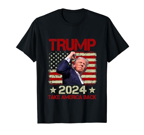 Trump Fist Pump Shot At Trump 2024 Trump Survives Rally T-Shirt