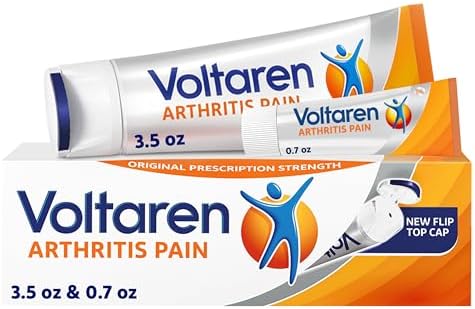 Voltaren Arthritis Pain Gel for Powerful Topical Arthritis Pain Relief - NEW Easy Open Cap - 100 g Tube And 20 g Travel Size Tube