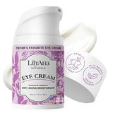 LilyAna Naturals Eye Cream for Dark Circles and Puffiness, Under Eye Cream for Wrinkles and Bags, Anti Aging Eye Cream helps Improve Dryness; for Sensitive Skin - 1.7 oz - Made in USA