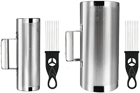 Soulmate Guiro Instrument with Scraper Stainless Steel Guiro Shaker Musical Instruments Guiro Set 3"8" & 6"12" Latin Percussion Instrument Musical Training Tool