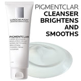 La Roche-Posay Pigmentclar Brightening Face Cleanser, Exfoliating Face Wash with LHAs, Dark Spot Remover and Skin Tone Brightening, Fragrance Free Foaming Cream Cleanser