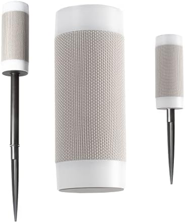 iJoy Wireless Speaker with 10 Hour Playtime - IP66 Waterproof, Dustproof, Weatherproof Light Up Bluetooth Tiki Speaker with LED Lights + Adjustable Stake Height for Use As Wireless Outdoor Speaker