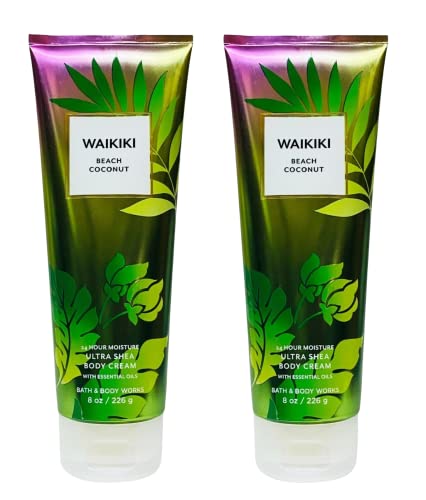 WAIKIKI Bath & Body Works Waikiki Beach Coconut Ultra Shea Body Cream - Lot of 2 8oz