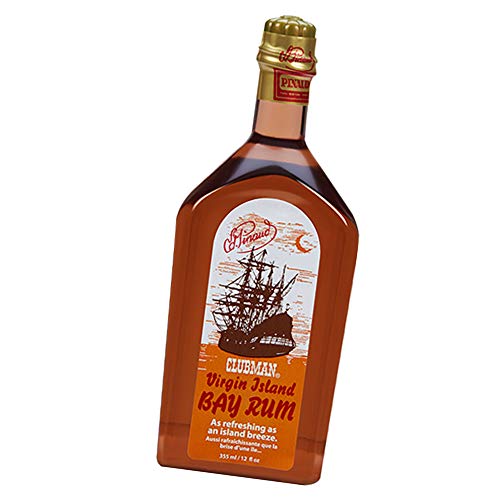 Clubman Pinaud Virgin Island Bay Rum Shave Cologne, After Shave Fragrance, 12 fl oz