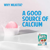 Milkita Creamy Shake Candy Bag, Gluten Free Chewy Candies with Calcium & Real Milk, Zero Trans Fat, Low-Sugar, Neapolitan Flavors (Vanilla, Strawberry, Chocolate), 30 Pcs