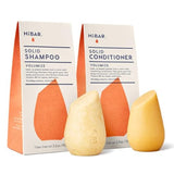 HiBAR Volumize Shampoo and Conditioner Set for Fine Hair or Thin Hair, Enriched with Rice Water and Vitamin B, Eco-Friendly, Vegan, Plastic-Free, Travel-Friendly