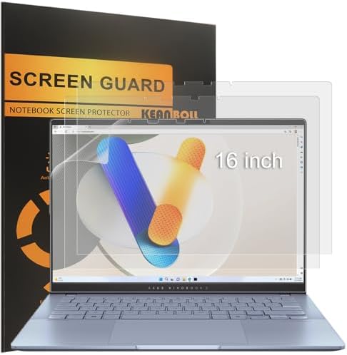 KEANBOLL (3 Pack) Designed for 2024 New ASUS ZenBook S16 (UX5606 UM5606 UM5606WA) Screen Protector (16 inch), Anti Glare and Anti Fingerprint (Matte) Shield