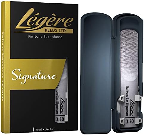 Légère Reeds - Baritone Saxophone Reed, Signature, Strength 3.50 (BSG3.50) - Premium Synthetic Woodwind Reed