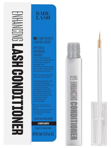 Babe Original Babe Lash Enhancing Conditioner - Conditioning Serum for Eyelashes, with Peptides and Biotin, Promotes Fuller & Thicker Looking Lashes, Companion to Essential Lash Serum