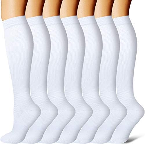 BIQU Compression Socks for Women and Men Circulation-Best Support for Running, Athletic, Nursing, Travel