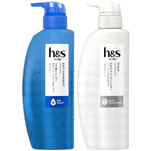 H&S Scalp Scalp Dry for Oily Scalp Prevent Dandruff, Itchy and Dryness, Men's, Men's Shampoo, 11.8 Fl Oz (350 Ml) + Conditioner, Pump 12.8 Oz (350g)
